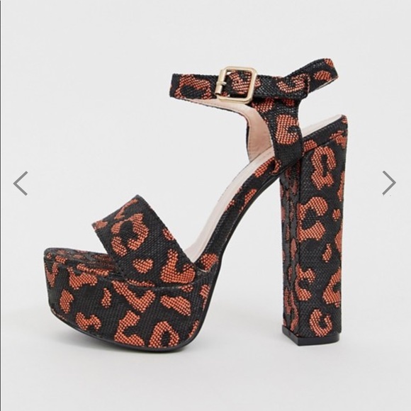 Animal Print Asos Platforms - Picture 2 of 4